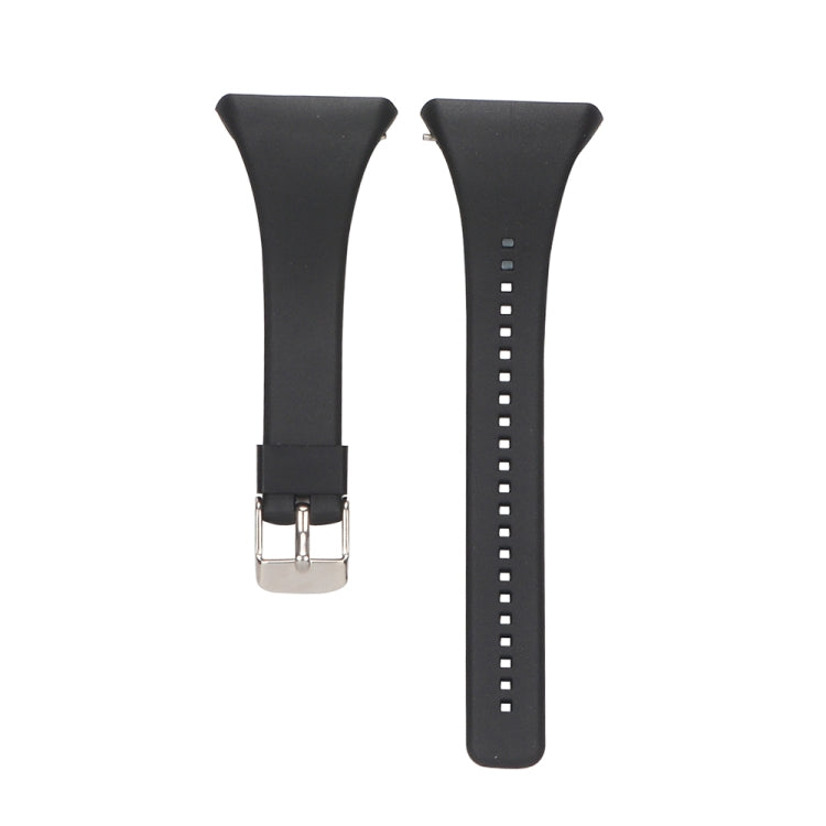 For POLAR FT4 & FT7 Silicone Watch Band(Black) by buy2fix