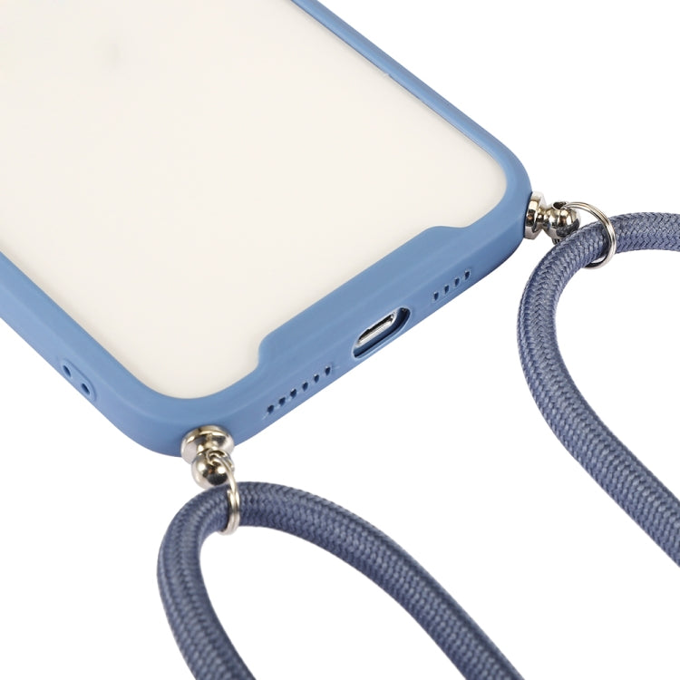 For iPhone 12 Electroplating Hawkeye Phone Case with Lanyard(Black) by buy2fix