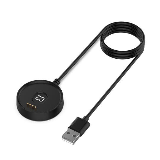 Für Ticwatch C2 1m Ladekabel mit Datenkabelfunktion &amp; mit Spannungs- und Strombegrenzungsfunktionen (Schwarz)