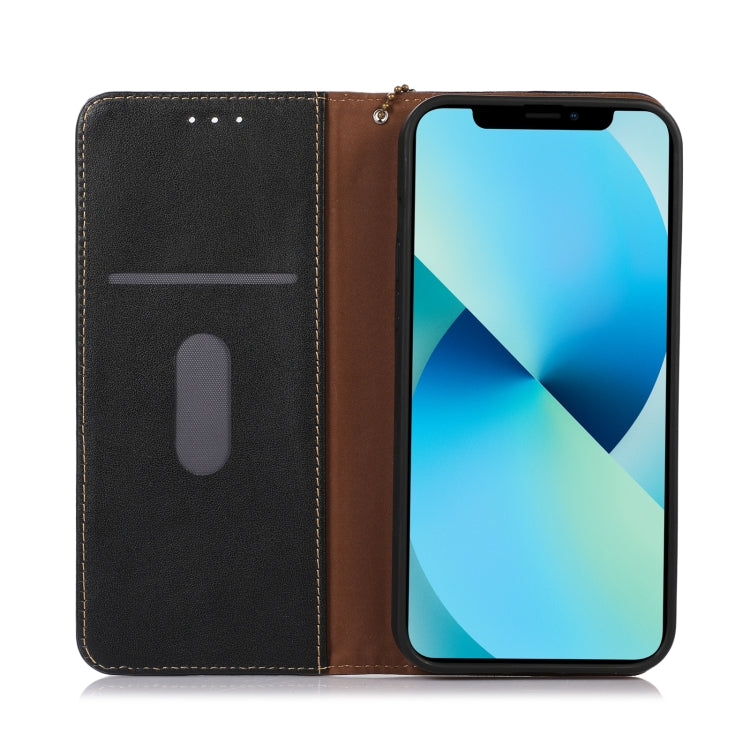 For Samsung Galaxy Xcover6 Pro KHAZNEH Nappa Top Layer Cowhide Leather Phone Case(Black) by buy2fix