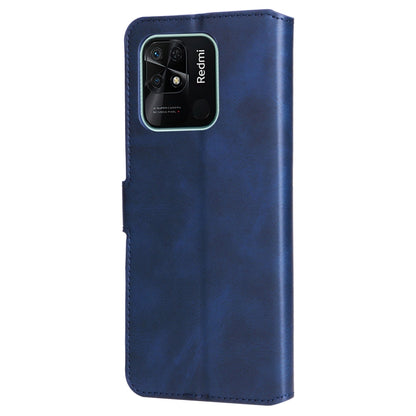 For Xiaomi Redmi 10C 4G Classic Calf Texture Flip Leather Phone Case(Blue) - Xiaomi Cases by buy2fix | Online Shopping UK | buy2fix