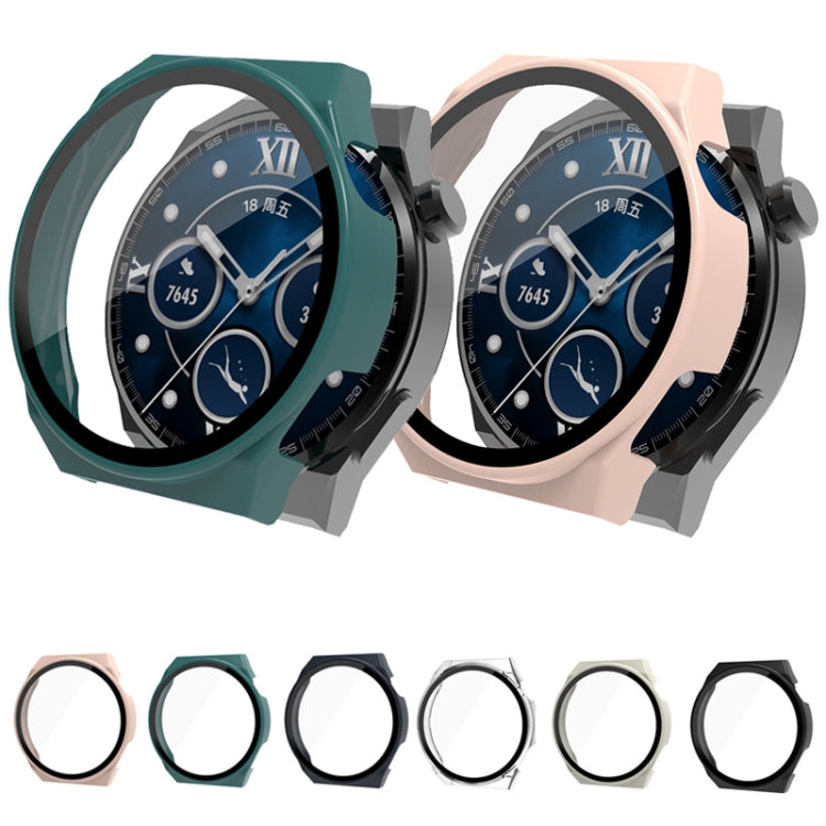 For Huawei Watch GT 3 Pro 46mm PC + Tempered Glass Watch Case(Black) - Watch Cases by buy2fix | Online Shopping UK | buy2fix