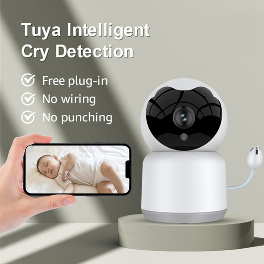 YT51 1920x1080 Home Baby Wireless Camera, Support Infrared Night Vision / Baby Crying Detection, with Temperature and Humidity Sensor, AU Plug(White) by buy2fix