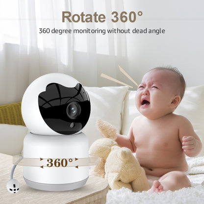 YT51 1920x1080 Home Baby Wireless Camera, Support Infrared Night Vision / Baby Crying Detection, AU Plug(White) - Security by buy2fix | Online Shopping UK | buy2fix