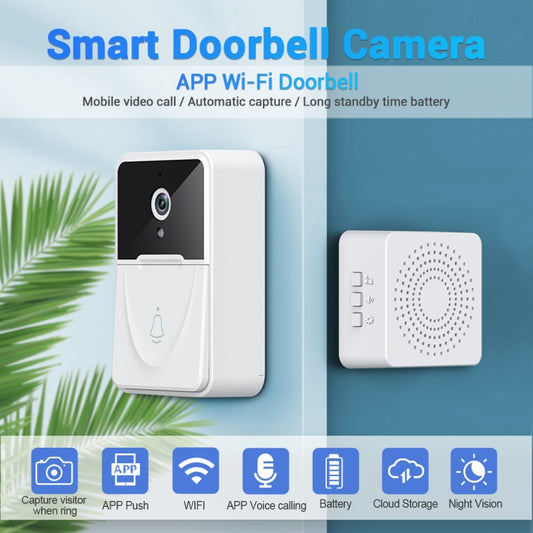 ESCAM X3 Smart Doorbell Camera Support Mobile APP & Two-way Voice & Cloud Storage by ESCAM
