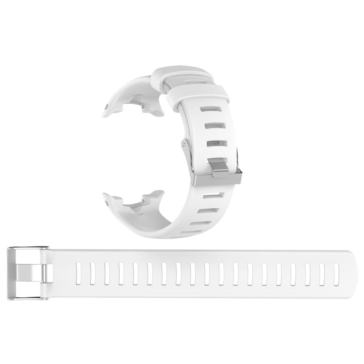 For Sunnto D4 / D4i Novo Diving Watch Silicone Watch Band with Extension Strap(White) -  by buy2fix | Online Shopping UK | buy2fix