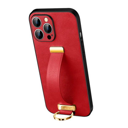 For iPhone 12 Pro SULADA Cool Series PC + Leather Texture Skin Feel Shockproof Phone Case (Red) - iPhone 12 / 12 Pro Cases by SULADA | Online Shopping UK | buy2fix