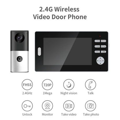 2.4G Wireless Video Doorbell 720P Support Night Vision & Talk & Monitor - Security by buy2fix | Online Shopping UK | buy2fix