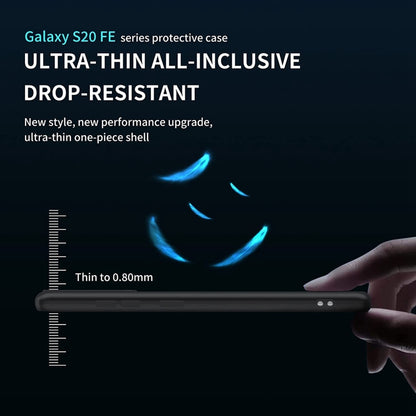 For Samsung Galaxy S20 FE 2022/S20 FE MagSafe Magnetic Liquid Silicone Phone Case(Black) by buy2fix