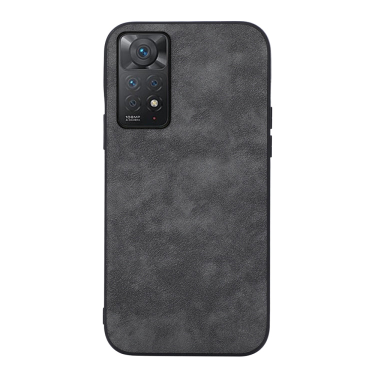 For Xiaomi Redmi Note 11 Pro Morocco Texture PU Shockproof Phone Case(Black) - Redmi Note 11 Pro Case by buy2fix | Online Shopping UK | buy2fix