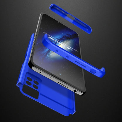 For Xiaomi Redmi Note 11 Pro 4G / 5G Global GKK Three Stage Splicing Full Coverage PC Case(Blue) - Redmi Note 11 Pro Case by GKK | Online Shopping UK | buy2fix