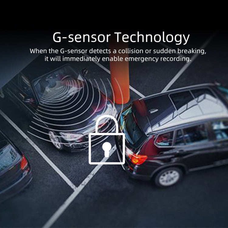 Anytek A60 Car 4 inch IPS Screen HD 1080P 170 Degree Wide Angle Dual Camera ADAS Driving Recorder by Anytek