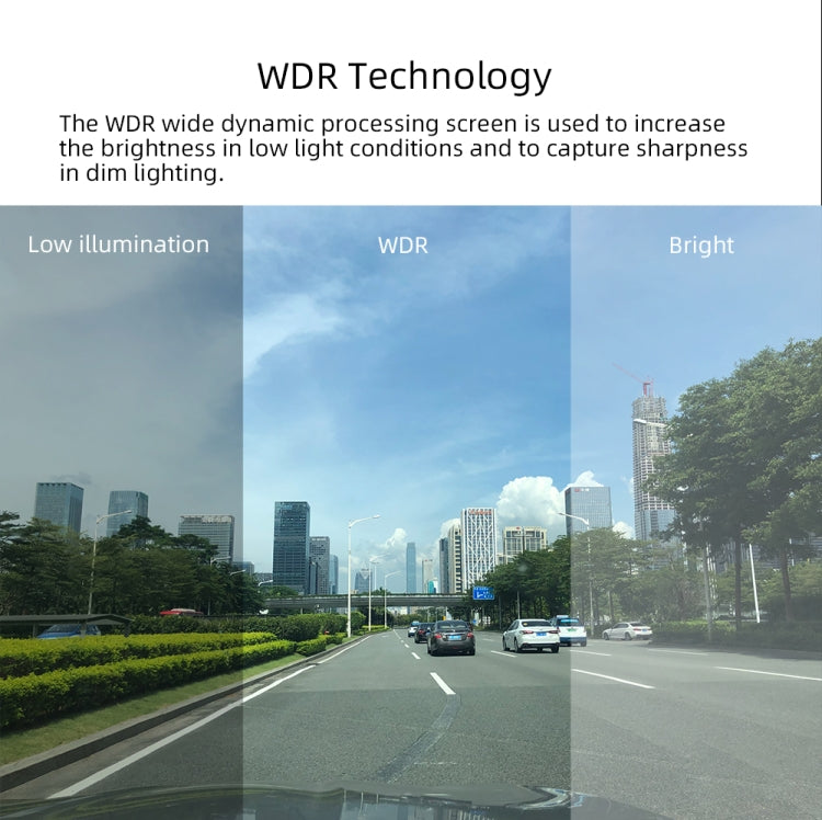 Anytek A60 Car 4 inch IPS Screen HD 1080P 170 Degree Wide Angle Dual Camera ADAS Driving Recorder by Anytek