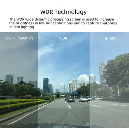 Anytek A60 Car 4 inch IPS Screen HD 1080P 170 Degree Wide Angle Dual Camera ADAS Driving Recorder by Anytek