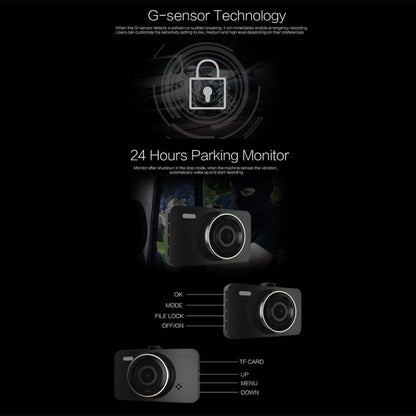 Anytek A78 3 inch Car 1080P HD 170 Degrees Night Vision Driving Recorder by Anytek