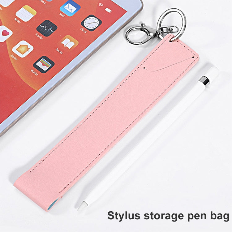 PU Leather Shockproof Protective Case with Metal Buckle for Apple Pencil 1 / 2(Pink) - Pencil Accessories by buy2fix | Online Shopping UK | buy2fix