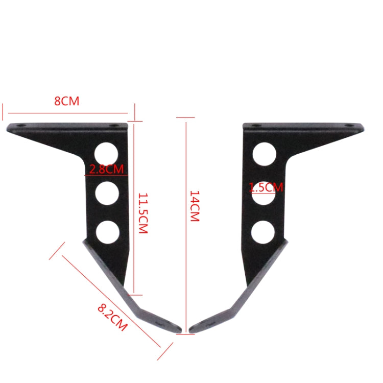 HP-DF016-B Motorcycle Front Windshield for Benelli Leoncino Trail 250(Transparent) - In Car by buy2fix | Online Shopping UK | buy2fix