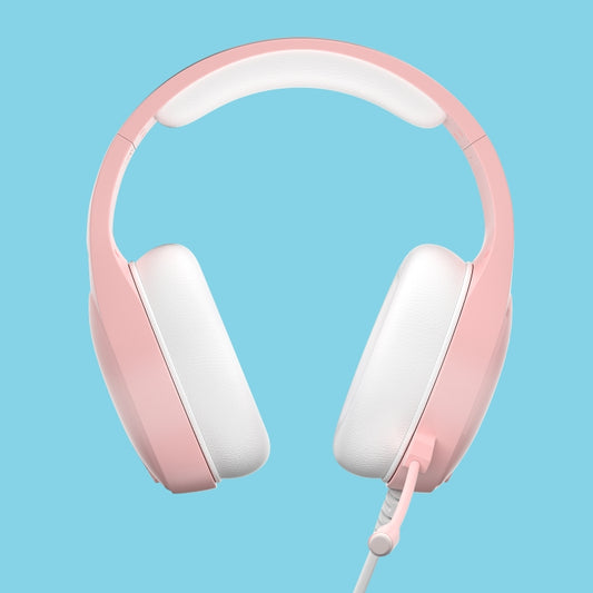 Anivia A10 3.5mm Wired Music Headset with Mic(Pink) by SADES