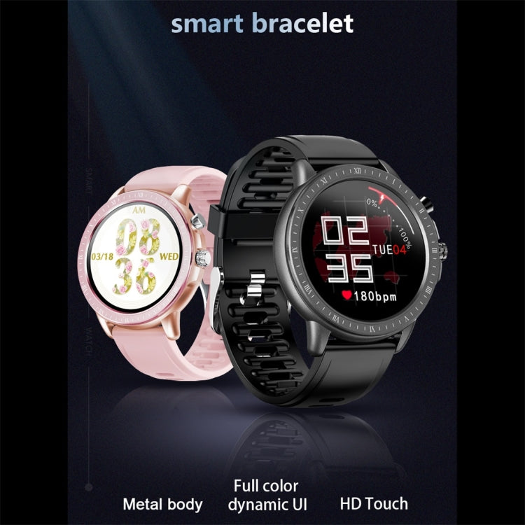 S02 1.3 inch IPS Color Full-screen Touch Smart Watch, Support Weather Forecast / Heart Rate Monitor / Sleep Monitor / Blood Pressure Monitoring(Black) - Smart Wear by buy2fix | Online Shopping UK | buy2fix