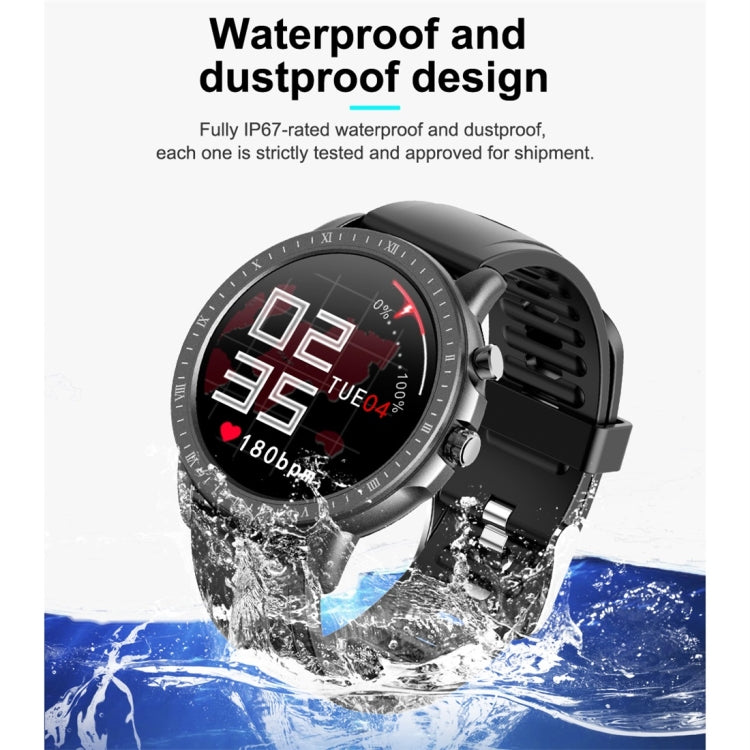 S02 1.3 inch IPS Color Full-screen Touch Smart Watch, Support Weather Forecast / Heart Rate Monitor / Sleep Monitor / Blood Pressure Monitoring(Black) - Smart Wear by buy2fix | Online Shopping UK | buy2fix