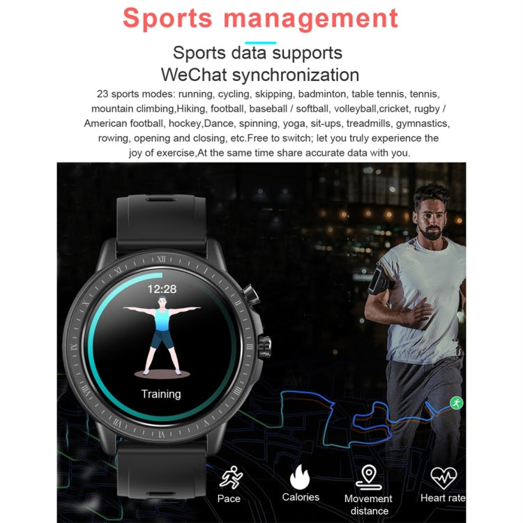 S02 1.3 inch IPS Color Full-screen Touch Smart Watch, Support Weather Forecast / Heart Rate Monitor / Sleep Monitor / Blood Pressure Monitoring(Black) - Smart Wear by buy2fix | Online Shopping UK | buy2fix