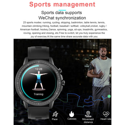 S02 1.3 inch IPS Color Full-screen Touch Smart Watch, Support Weather Forecast / Heart Rate Monitor / Sleep Monitor / Blood Pressure Monitoring(Black) - Smart Wear by buy2fix | Online Shopping UK | buy2fix