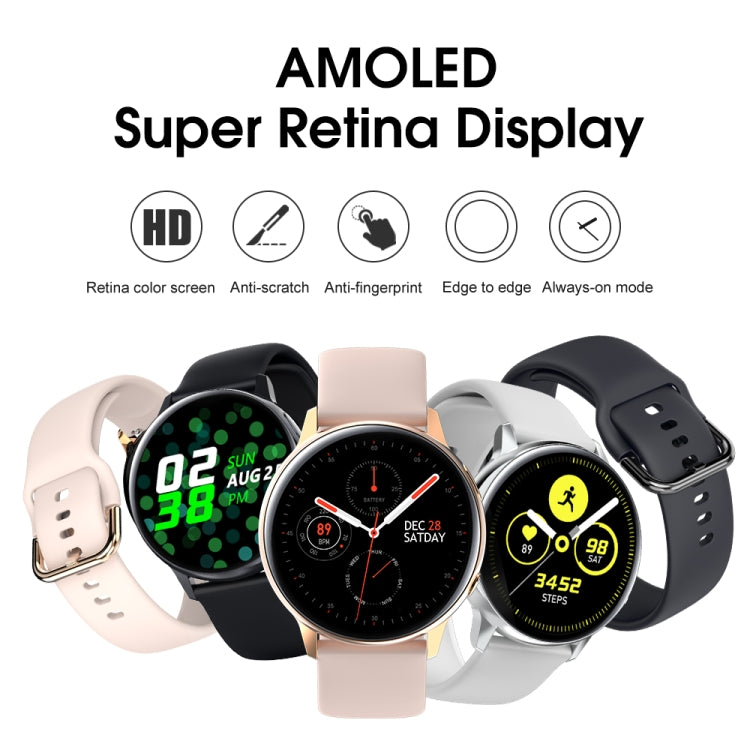 SG2 1.2 inch AMOLED Screen Smart Watch, IP68 Waterproof, Support Music Control / Bluetooth Photograph / Heart Rate Monitor / Blood Pressure Monitoring(Gold) - Smart Wear by buy2fix | Online Shopping UK | buy2fix