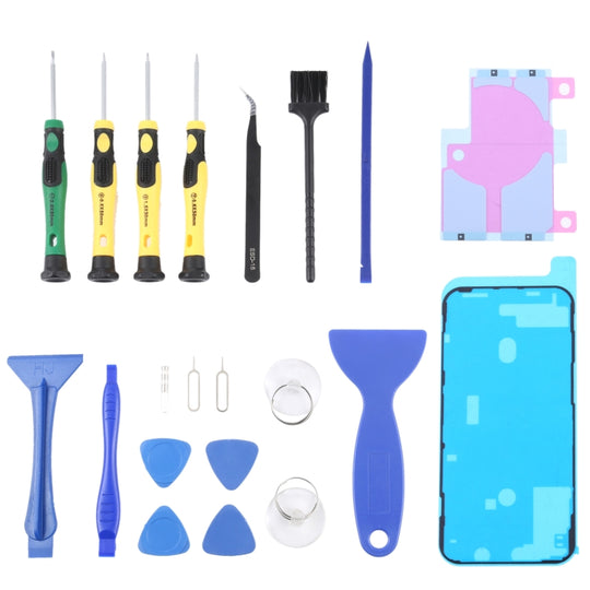 JIAFA JF-8182 21 in 1 Akkukleber + LCD-Rahmen Wasserdichter Kleber + Reparaturwerkzeug-Set für iPhone 12 Pro Max