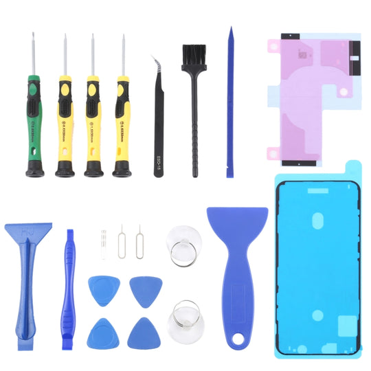 JIAFA JF-8182 21 in 1 Akkukleber + LCD-Rahmen Wasserdichter Kleber + Reparaturwerkzeug-Set für iPhone 11 Pro Max