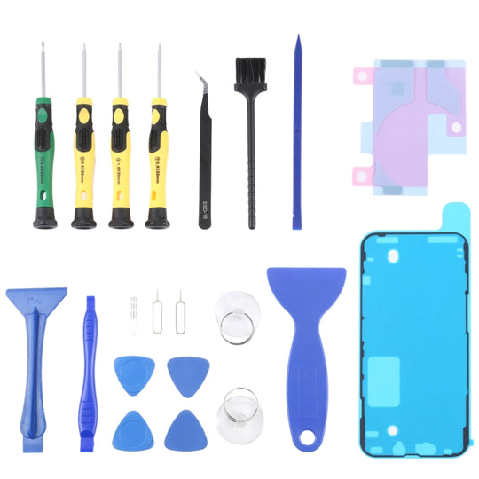 JIAFA JF-8182 21 in 1 Akkukleber + LCD-Rahmen Wasserdichter Kleber + Reparaturwerkzeug-Set für iPhone 13 Pro