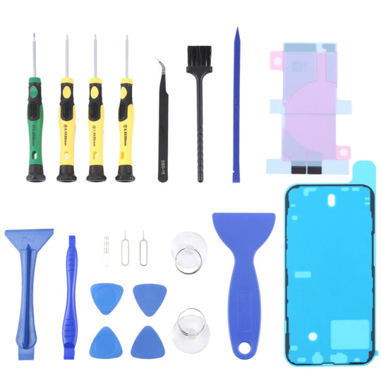 JIAFA JF-8182 21 in 1 Akkukleber + LCD-Rahmen Wasserdichter Kleber + Reparaturwerkzeug-Set für iPhone 13