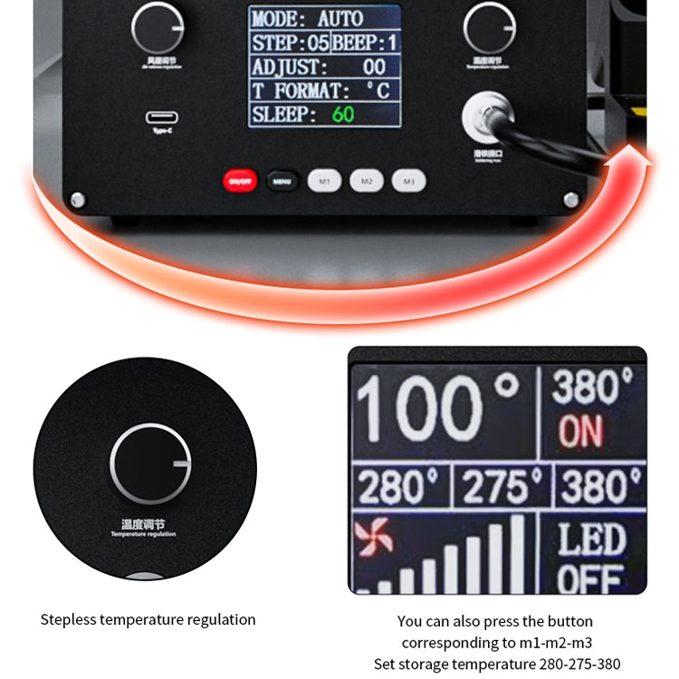 TBK D201 Constant Temperature Soldering Iron Welder Station With Smoke Filter(AU Plug) - Home & Garden by TBK | Online Shopping UK | buy2fix