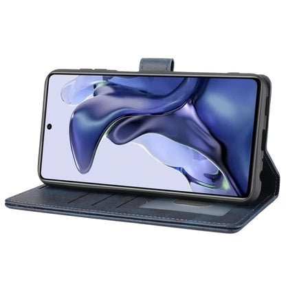 For Xiaomi 11T / 11T Pro Classic Wallet Flip Leather Phone Case(Blue) by buy2fix