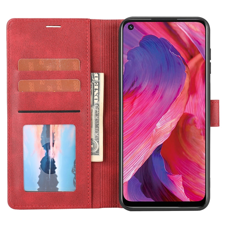 For OPPO A54 5G / A74 5G / A93 5G Classic Wallet Flip Leather Phone Case(Red) - OPPO & vivo Accessories by buy2fix | Online Shopping UK | buy2fix