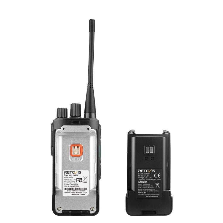 1 Pair RETEVIS RB29 FRS Free-license Two Way Radio Walkie Talkie(Black) - Consumer Electronics by RETEVIS | Online Shopping UK | buy2fix