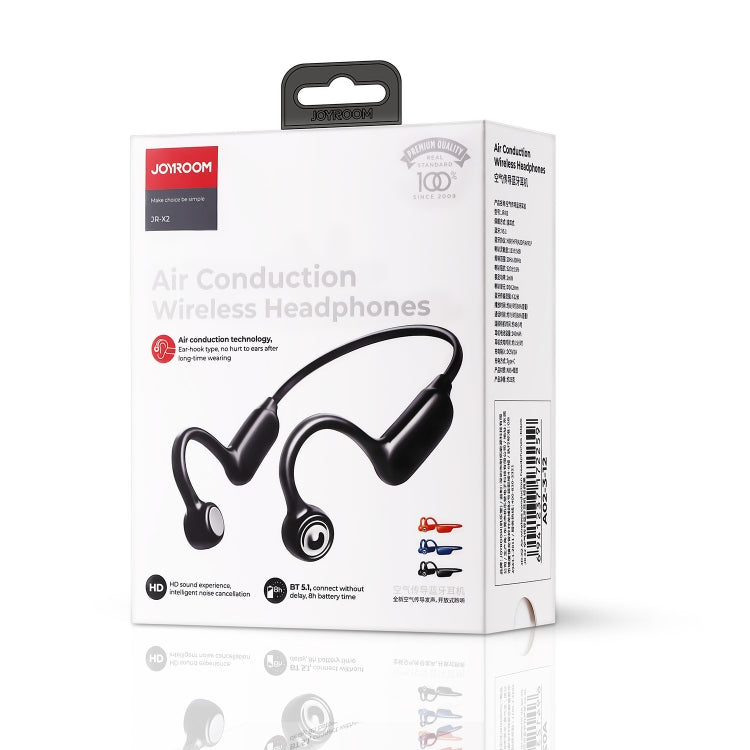 JOYROOM JR-X2 Wireless Bluetooth Air Conduction Earphone(Black) - Bluetooth Earphone by JOYROOM | Online Shopping UK | buy2fix