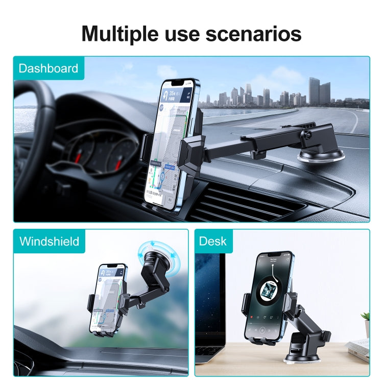 JOYROOM JR-ZS285 Mechanical Car Dashboard Phone Holder(Black) - In Car by JOYROOM | Online Shopping UK | buy2fix