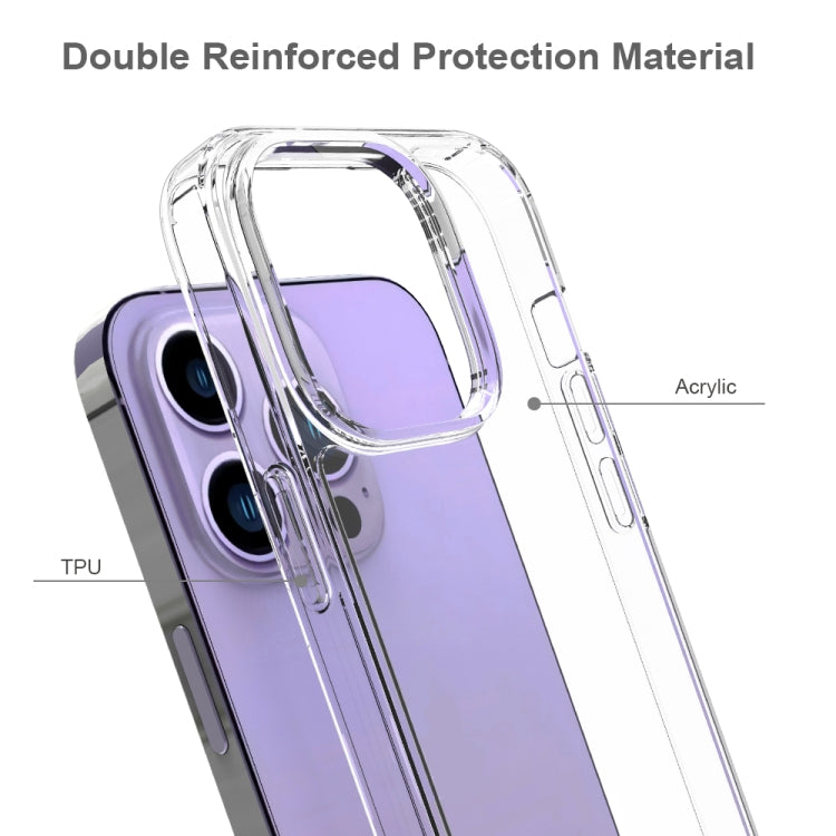 For iPhone 14 Pro Max Shockproof Scratchproof TPU + Acrylic Phone Case (Transparent) - iPhone 14 Pro Max Cases by buy2fix | Online Shopping UK | buy2fix