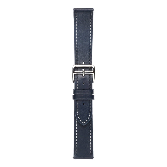 For Huawei Watch GT 3 Pro 22mm Plain Weave Genuine Leather Watch Band(Midnight Blue) by buy2fix