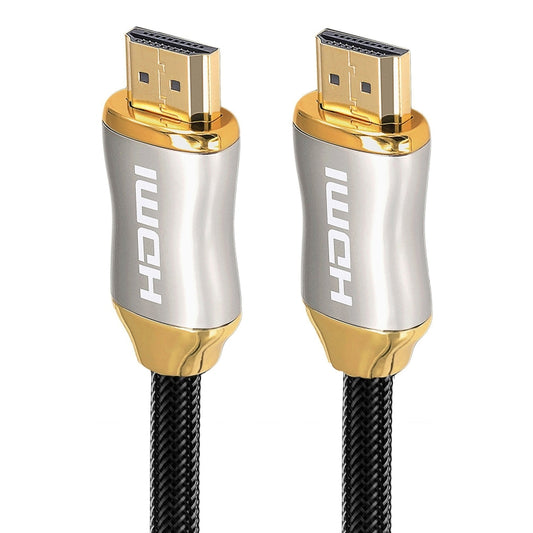 For HDMI 2.1 2m HD 8K PS4 Cable 4K2K 144Hz Projector Notebook Set-Top Box Cable(Golden) by buy2fix