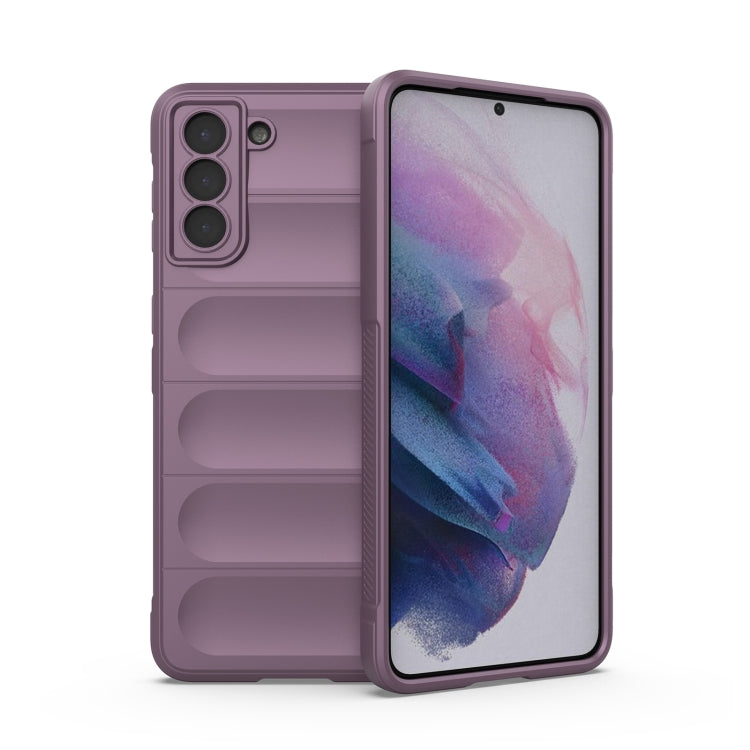 For Samsung Galaxy S21+ 5G Magic Shield TPU + Flannel Phone Case(Purple) by buy2fix