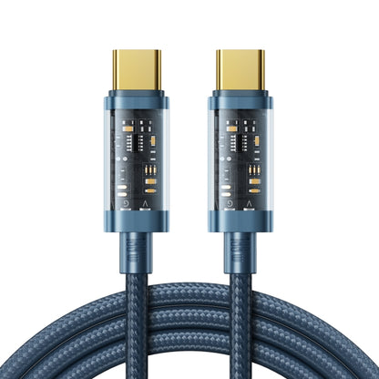 JOYROOM S-CC100A12 USB-C / Type-C to USB-C / Type-C 100W Sync Data Cable, Cable Length:1.2m(Blue) -  by JOYROOM | Online Shopping UK | buy2fix