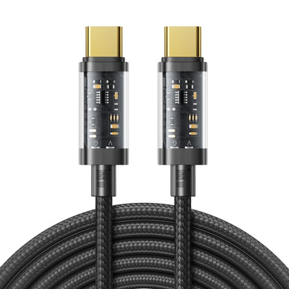 JOYROOM S-CC100A20 USB-C / Type-C to USB-C / Type-C 100W Sync Data Cable, Cable Length:2m(Black) -  by JOYROOM | Online Shopping UK | buy2fix