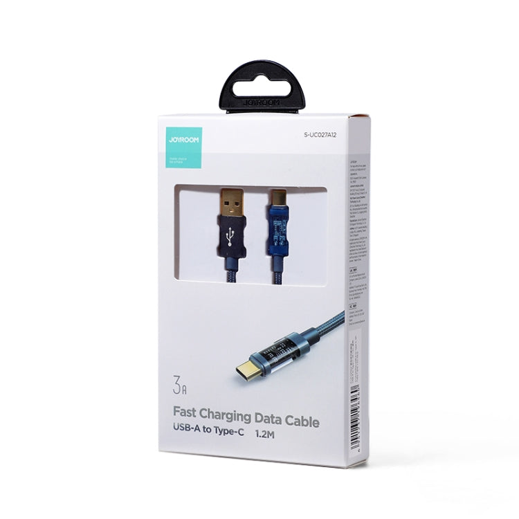 JOYROOM S-UC027A12 USB-A to USB-C / Type-C 3A Sync Data Cable, Cable Length:1.2m(Blue) -  by JOYROOM | Online Shopping UK | buy2fix