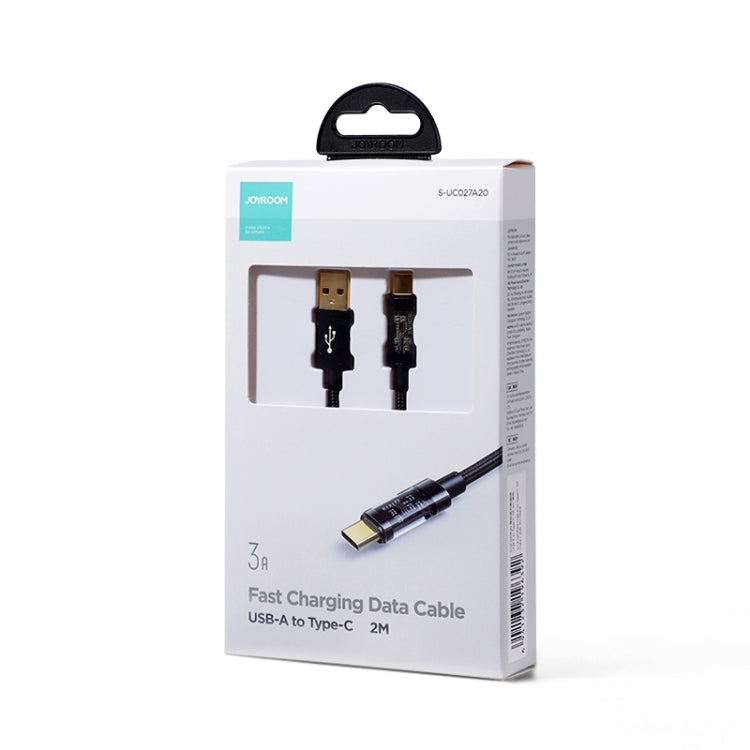 JOYROOM S-UC027A20 USB-A to USB-C / Type-C 3A Sync Data Cable, Cable Length:2m(Black) -  by JOYROOM | Online Shopping UK | buy2fix