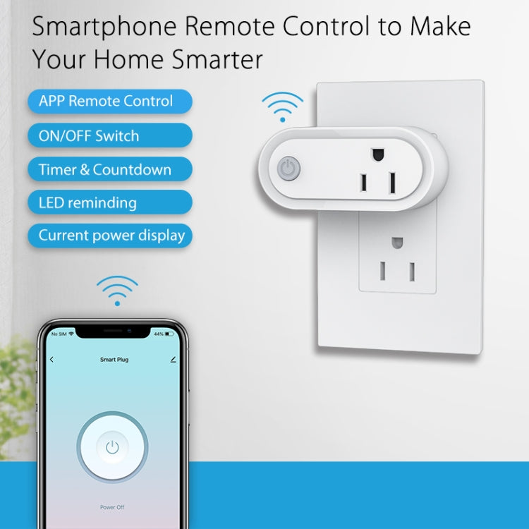 NEO NAS-WR12W 15A 2.4G WiFi US Smart Power Plug - Consumer Electronics by NEO | Online Shopping UK | buy2fix