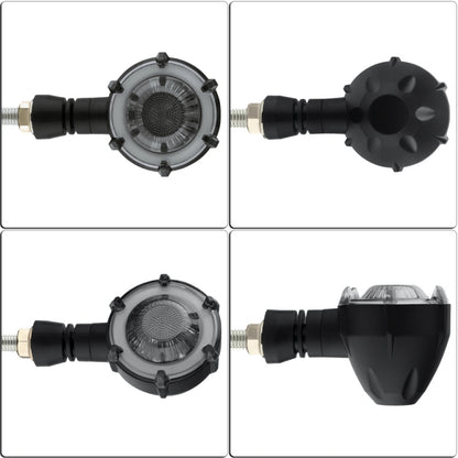 2 PCS PE-ZSD-174 Motorcycle Flashing Rotation Mode LED Two-color Modified Round Turn Signal Light(Yellow + White Light) by buy2fix