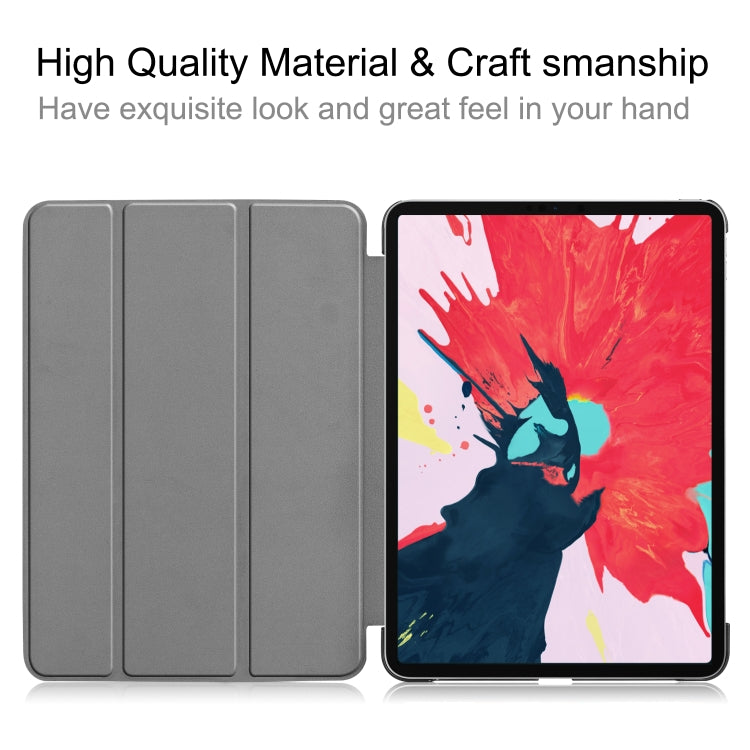 For iPad Pro 11 inch 2020 Custer Texture Smart PU Leather Tablet Case with Sleep / Wake-up Function & 3-Fold Holder(Black) - Apple Accessories by buy2fix | Online Shopping UK | buy2fix