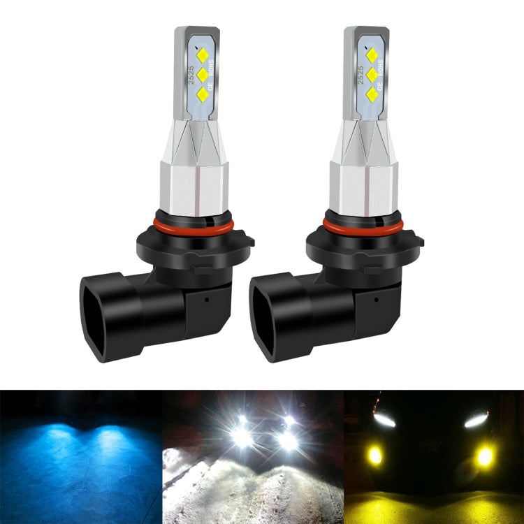 1 Pair 9006 DC 12V-24V 12W 1800LM Car LED Fog Light(Ice Blue Light) - In Car by buy2fix | Online Shopping UK | buy2fix