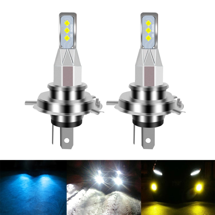 1 Pair H4 DC 12V-24V 12W 1800LM Car LED Fog Light(Ice Blue Light) - In Car by buy2fix | Online Shopping UK | buy2fix